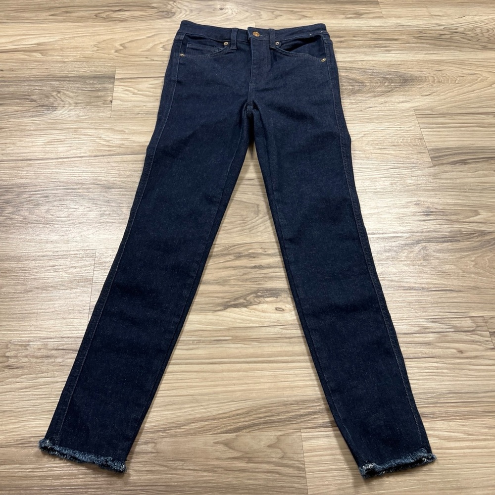 Free People We The Free Raw High-Rise Jeggings Deep Indigo Blue Women's 26 NWOT